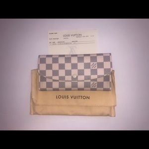Louis Vuitton Damier Azur Emilie Wallet